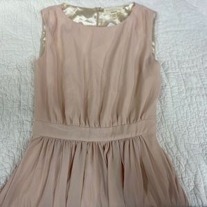 Paper Crown Beige Bridesmaid Dress